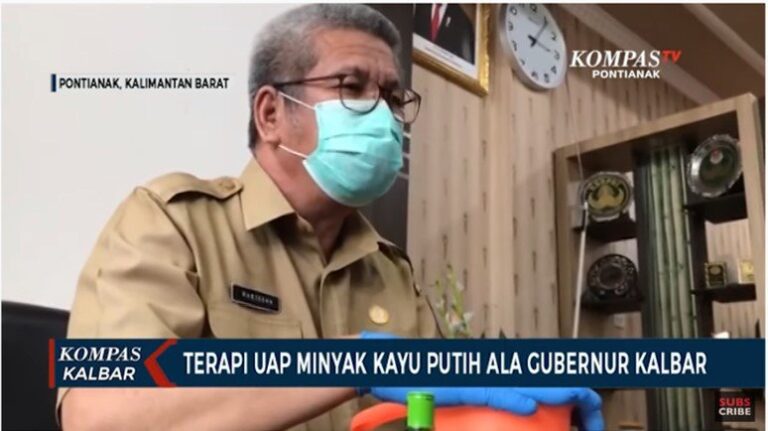 Terapi Uap Air Panas, Cara Gubernur Kalbar Pulihkan Kondisi Pasca Terpapar Covid